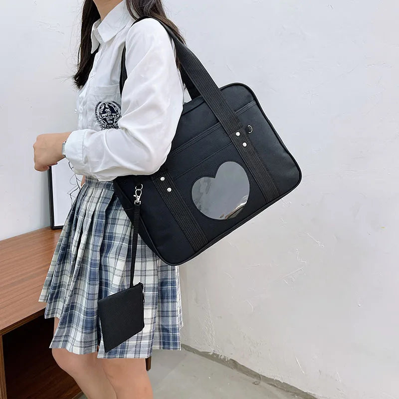 Large Canvas Tote Bag for Women - Shoulder Book Bag for College Students