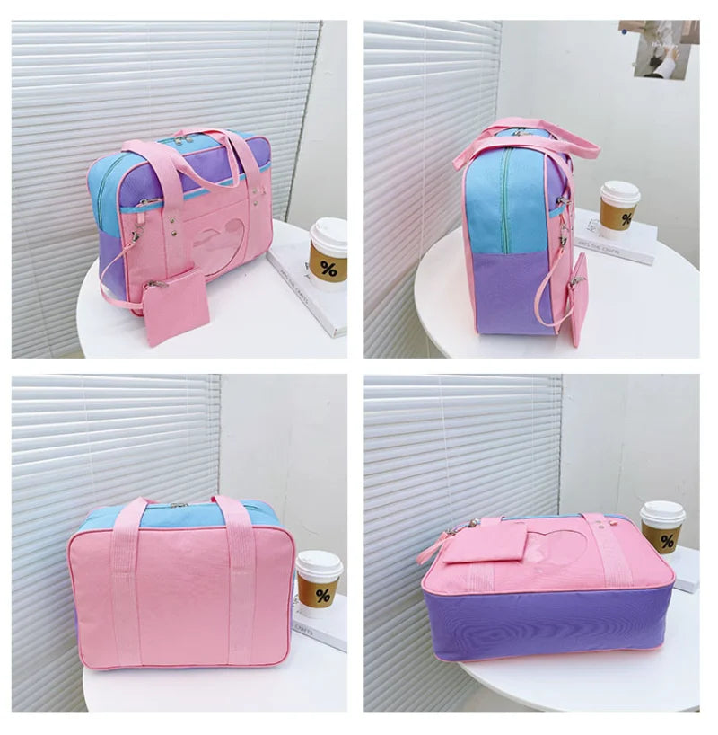 Large Canvas Tote Bag for Women - Shoulder Book Bag for College Students
