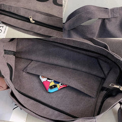 Canvas Large Tote Bags Women Shoulder Bag Handbags High Crossbody Hand Bag