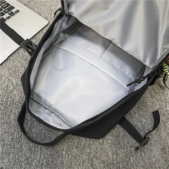 Big Capacity Junior School Student Backpack Panelled Leisure Travel Knapsack Bag