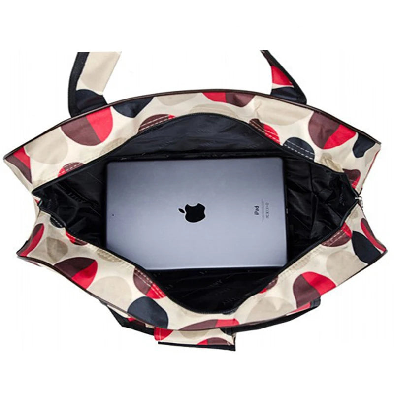 Large Capacity Travel Duffel Bag Waterproof Nylon Handbag