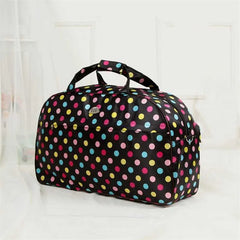 Large Capacity Travel Duffel Bag Waterproof Nylon Handbag Flower Print