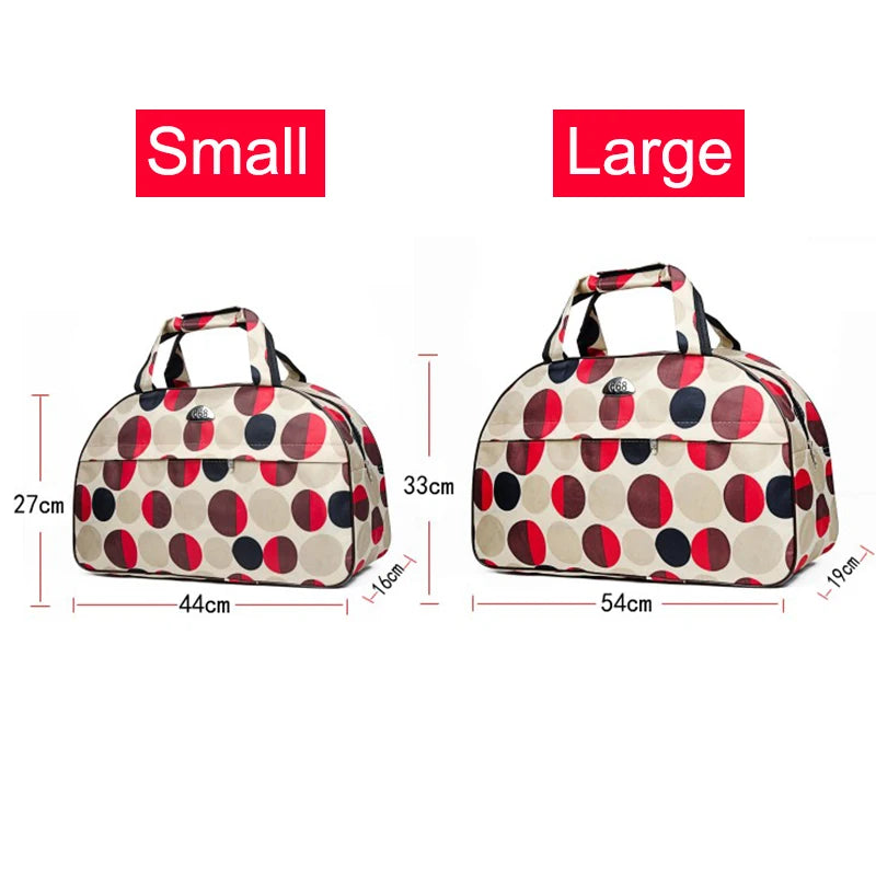 Large Capacity Travel Duffel Bag Waterproof Nylon Handbag