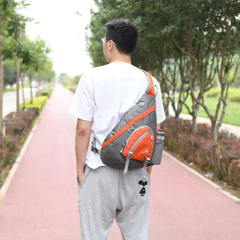 Multifunctional Crossbody Bag Chest Sling Sport Bottle Bagpack