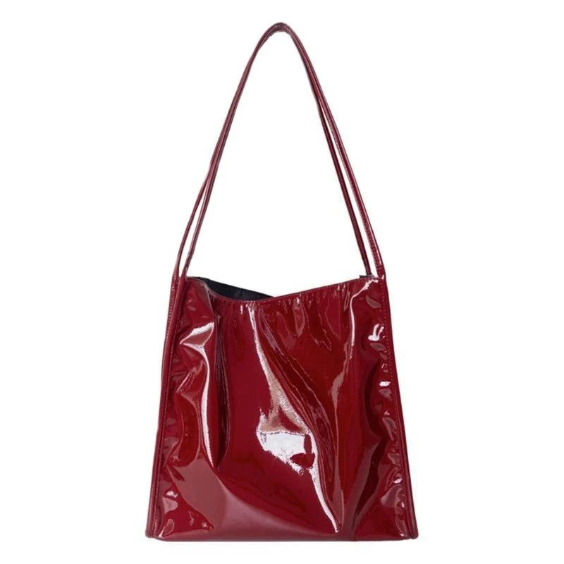 Women's PU Tote Bag with Double Shoulder Straps