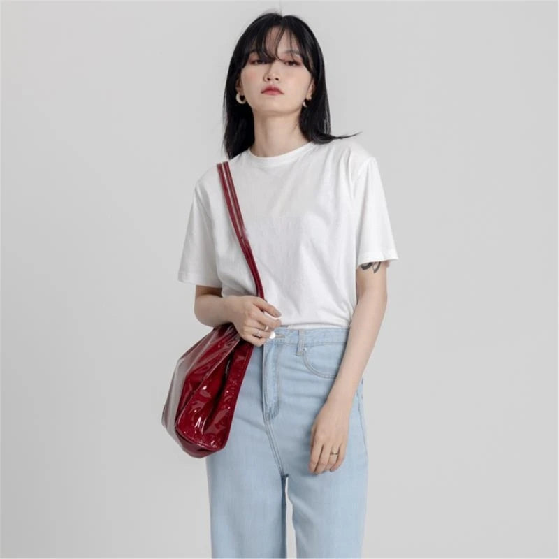 Women's PU Tote Bag with Double Shoulder Straps