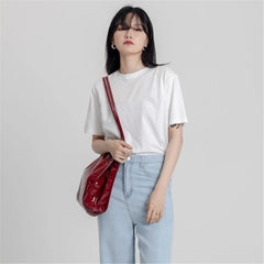 Women's PU Tote Bag with Double Shoulder Straps