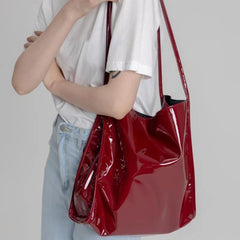 Women's PU Tote Bag with Double Shoulder Straps