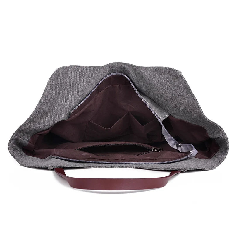 Big Size Women Autumn Canvas Shoulder Bag Female Casual Large Capacity Crossbody