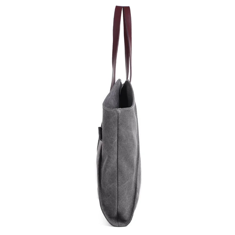 Big Size Women Autumn Canvas Shoulder Bag Female Casual Large Capacity Crossbody