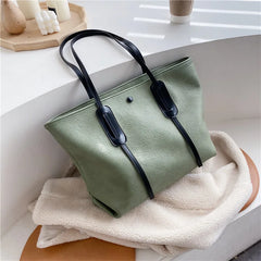 Women's Large-Capacity Shoulder Bag Autumn Winter Wave Version Joker Tote Bag