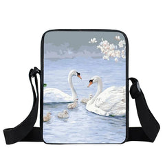 Bird Crane Peacock Messenger Bag Women Crossbody Handbag
