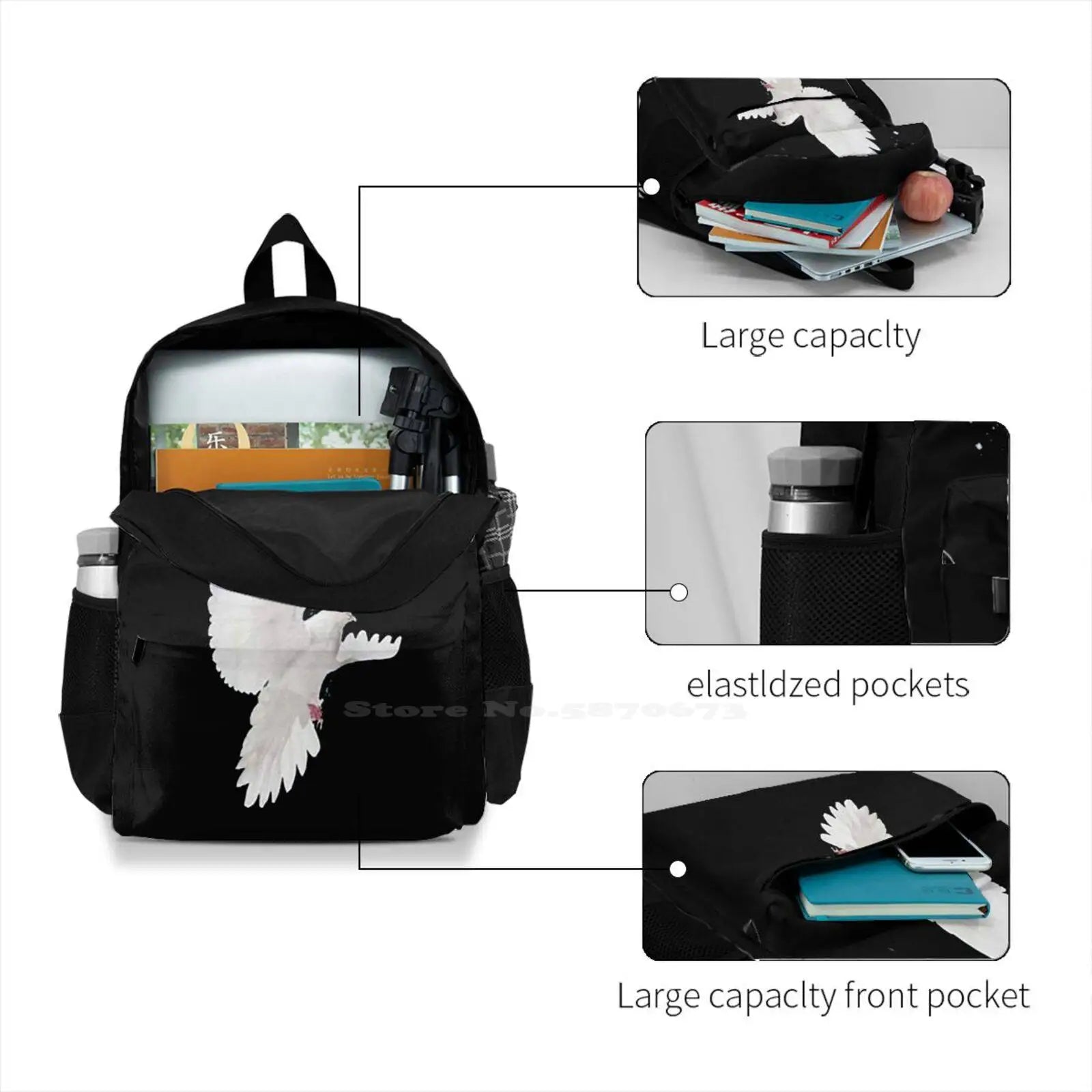 Bird Bag Backpack For Men Women Girls Teenage
