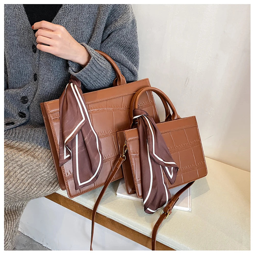Soft Leather Women Totes Bag Large Capacity Single Shoulder Bags Ladies Handbags