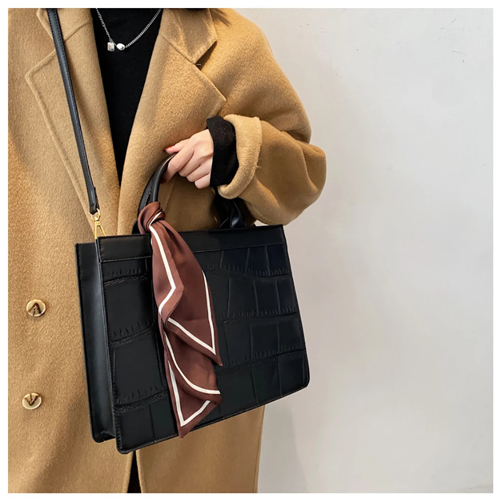 Soft Leather Women Totes Bag Large Capacity Single Shoulder Bags Ladies Handbags