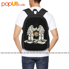 Bitcoin Hodl Cryptocurrency Backpack Large Capacity Gym Art Print Storage Bag