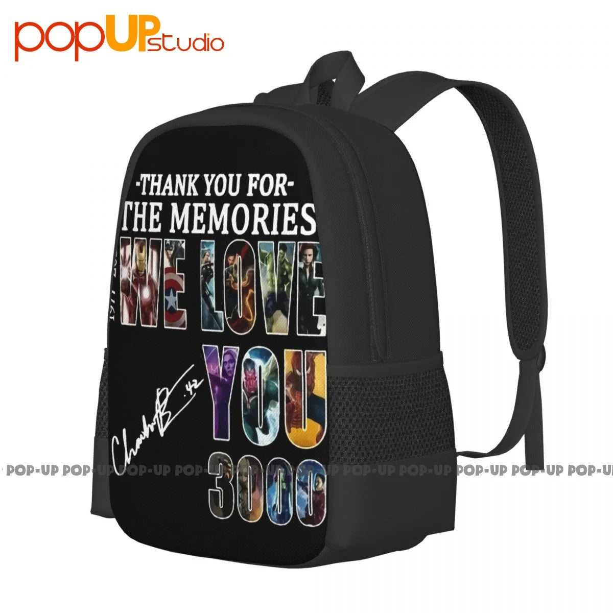 Black Panther We Love You 3000 Thank You For The Memories Backpack