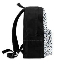 School Bag Big Capacity Backpack Laptop 15 Inch Baroque Leaves And Vine
