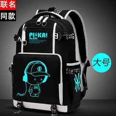 Anti-Theft Woman Backpack Laptop Charge Computer Backpacks Butterfly Ribbon