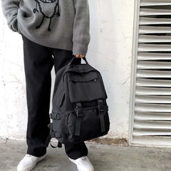 Unisex Large Capacity School Oxford Backpack All-match Retro Harajuku College Ru