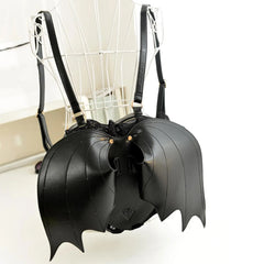 Bat Wings Backpack Stylish Girls Rucksack Leather Bag