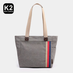 Canvas Shopping Bag Crossbody Women Shoulder Handbag