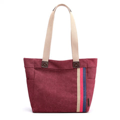 Canvas Shopping Bag Crossbody Women Shoulder Handbag