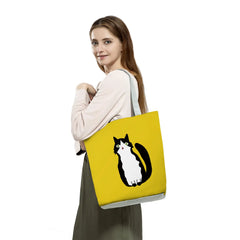 Cat Print Animal Shoulder Bag Eco Tote Shopper Boutique Reusable Pattern