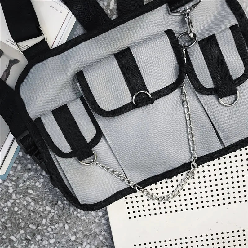 Hip Hop Harness Chest Rig Bag Tactical Shoulder Bag