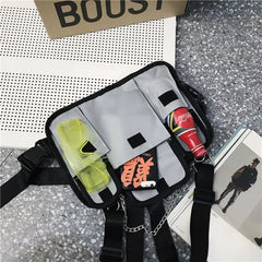 Hip Hop Harness Chest Rig Bag Tactical Shoulder Bag