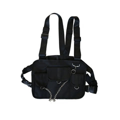 Hip Hop Harness Chest Rig Bag Tactical Shoulder Bag