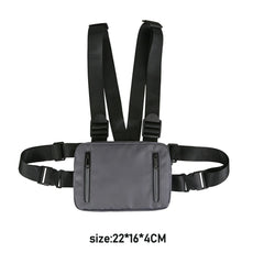 Streetwear Vest Chest Bag Unisex Waist Pack Nylon Outdoor Sport Travel Shopping