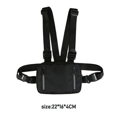 Streetwear Vest Chest Bag Unisex Waist Pack Nylon Outdoor Sport Travel Shopping