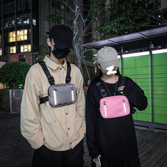 Streetwear Vest Chest Bag Unisex Waist Pack Nylon Outdoor Sport Travel Shopping