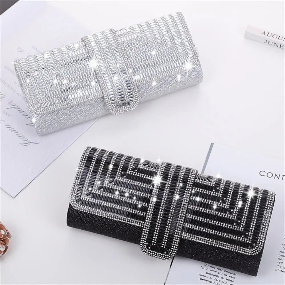 Rhinestone Party Evening Bag Wedding Clutch Shoulder Bag