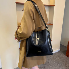 Coffee Vintage Women Bags Purses Casual Totes PU Leather Shoulder Handbags