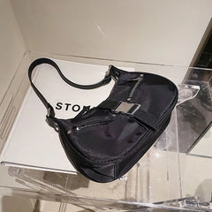 Crossbody Bags Women Harajuku Hobos Buckle Lock Handbag Casual Nylon Shoulder