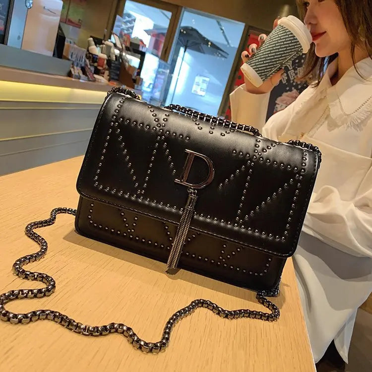 Rivet Clutch Shoulder Bag for Women