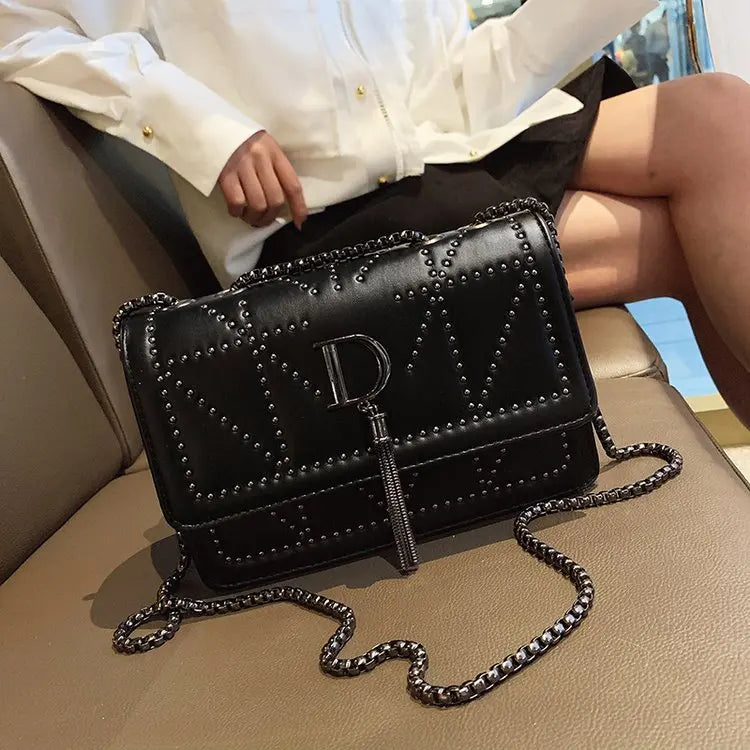 Rivet Clutch Shoulder Bag for Women