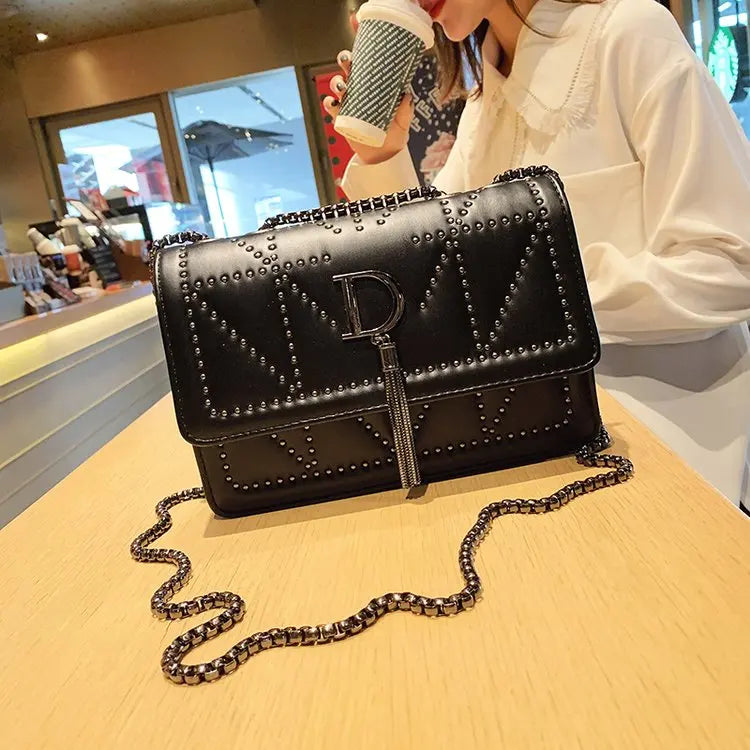 Rivet Clutch Shoulder Bag for Women