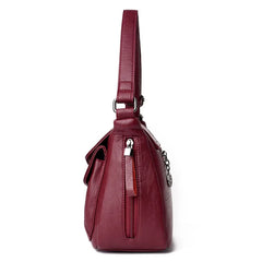 Large Capacity Leather Crossbody Bag for Women