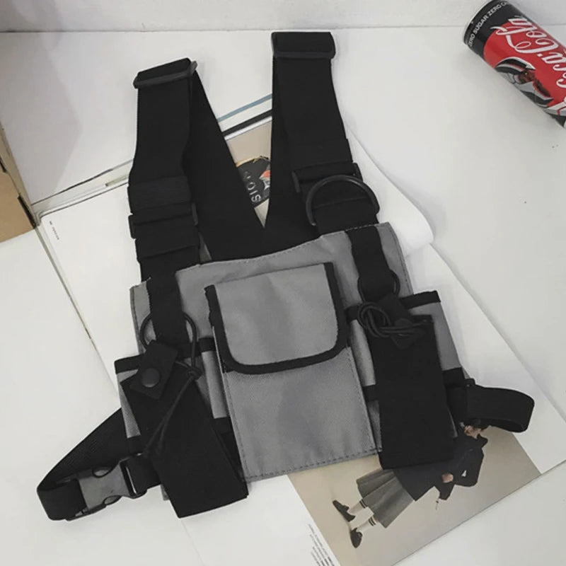 Hip Hop Streetwear Military Chest Rig Bag For Men