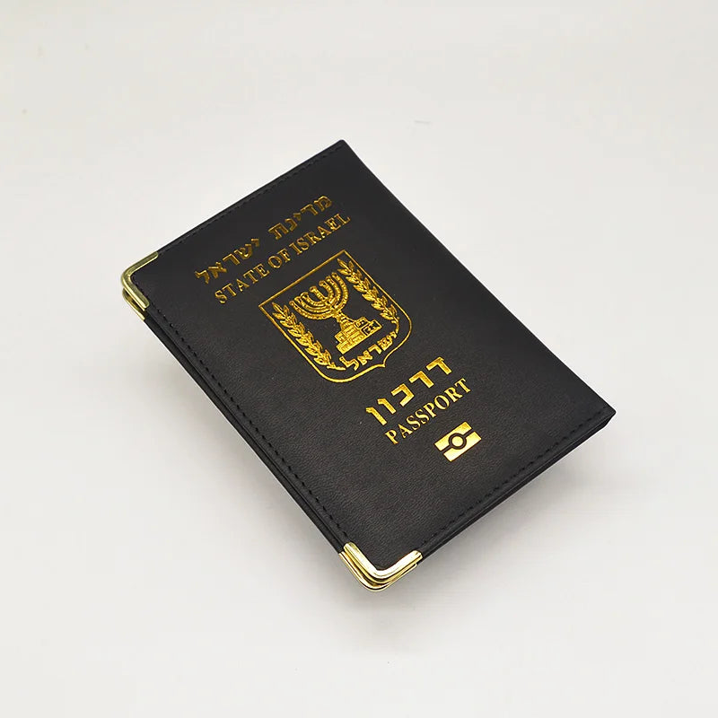 Passport Cover Women Pu Leather Israelis Passport Holder Travel Wallet Pink