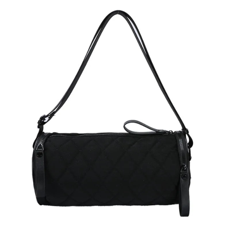 Lingge Messenger Bag Versatile Cylinder Bag for Women