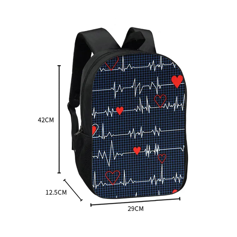 Nurse With Crown Backpack For Teenager Girls School Bags