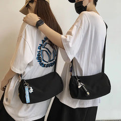 Nylon Crossbody Bag Youth Student Shoulder Bag