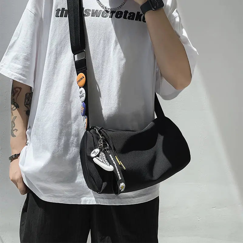 Nylon Crossbody Bag Youth Student Shoulder Bag