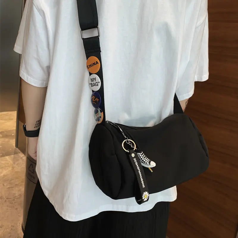 Nylon Crossbody Bag Youth Student Shoulder Bag