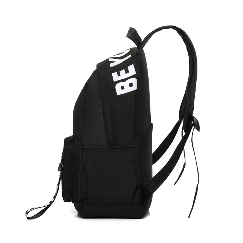 Nylon School Bags for Teenage Girls Backpack Casual Style Student Bookbag