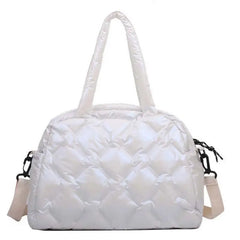 Nylon Women Totes Shoulder Bags Crossbody Bag Grid Pattern Ladies Handbags